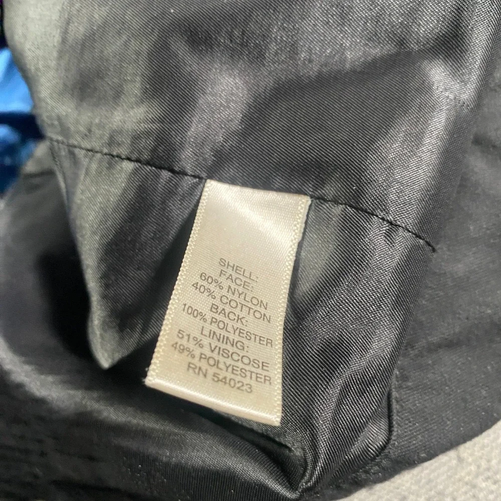 Banana Republic Men's Mac Jacket Black Utility‎ Medium 3-Layer Water Resistant